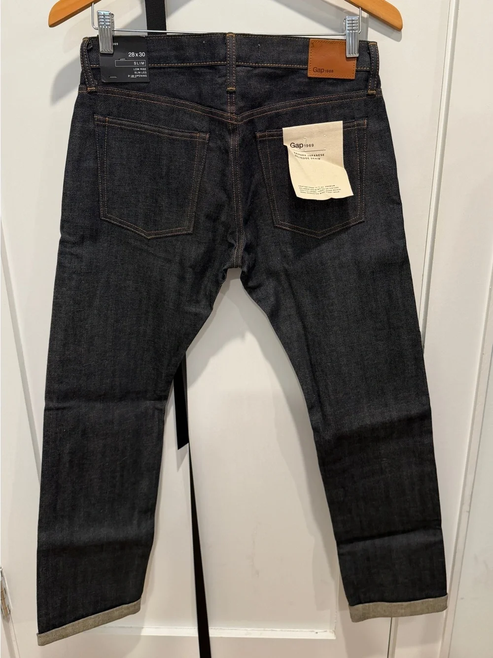 NEW NWT GAP Vintage Kaihara Japanese Selvedge Denim 28 x 30 Slim RARE